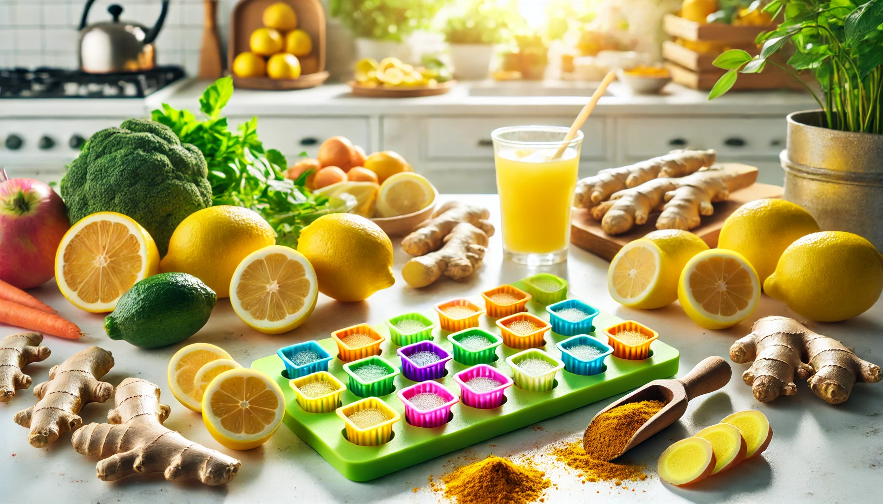 Boost Immunity with Frozen Lemon-Ginger-Turmeric Shots