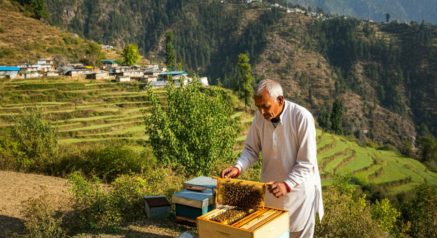 Beekeepers of Uttarakhand — traditional honey harvesting
