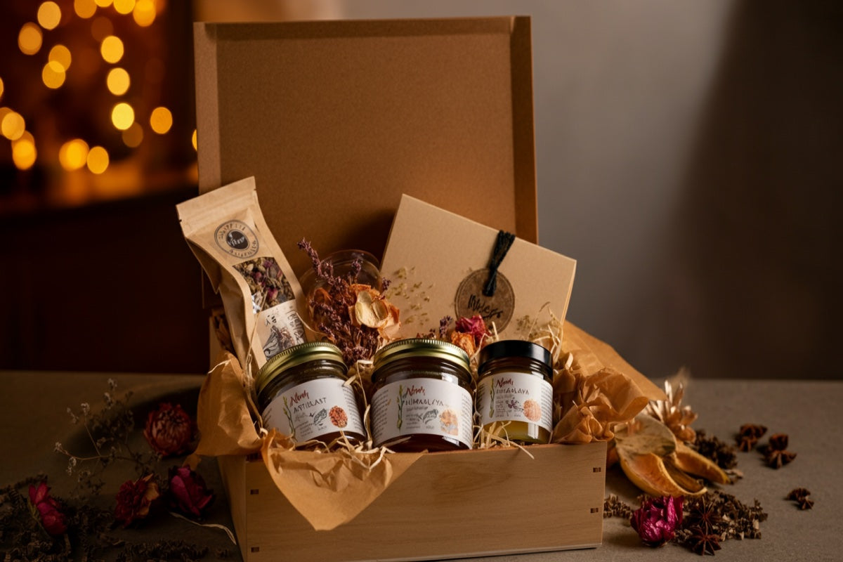 Gift Guide 2026 - honey and Himalayan food hampers for every occasion