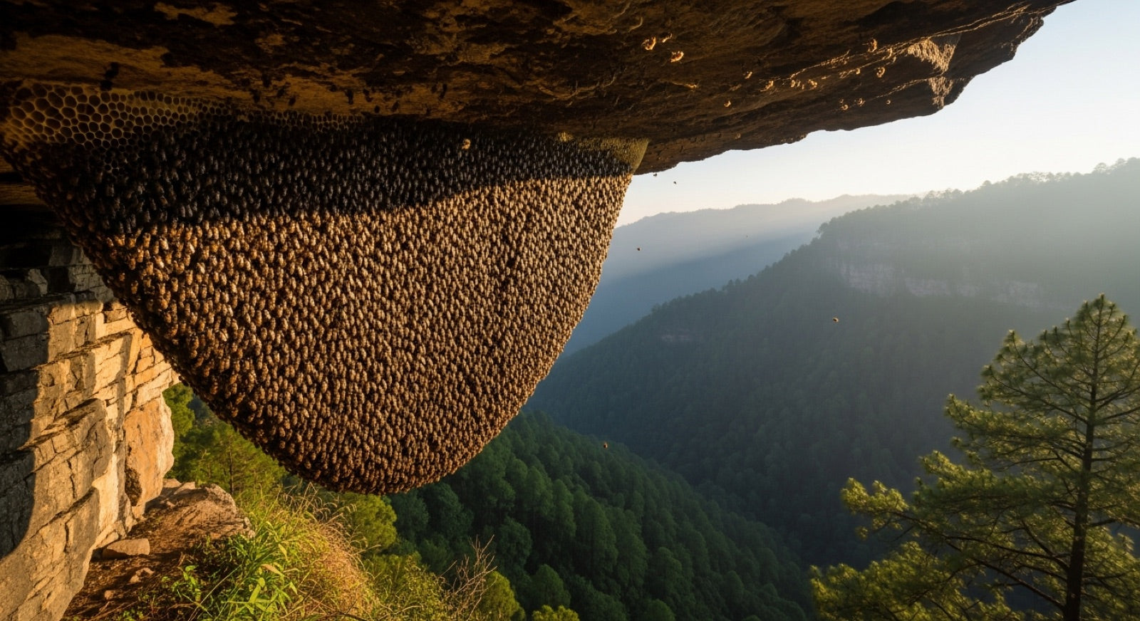 How Wild Forest Honey Is Harvested in the Himalayas hero image