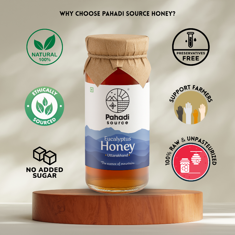 Eucalyptus Honey | 100% Raw Single-Origin Himalayan Honey – Pahadi Source