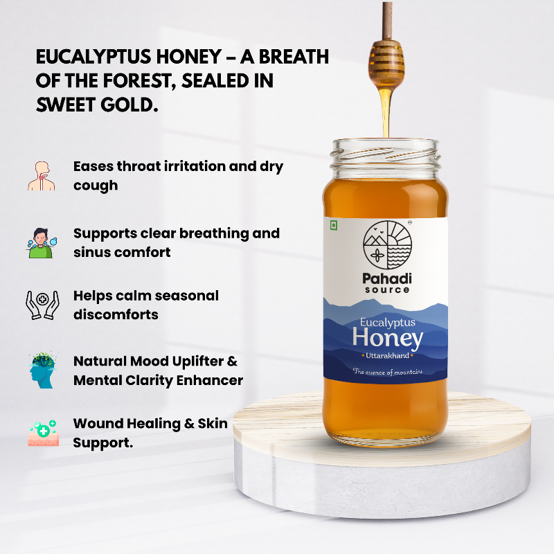 Eucalyptus Honey | 100% Raw Single-Origin Himalayan Honey – Pahadi Source