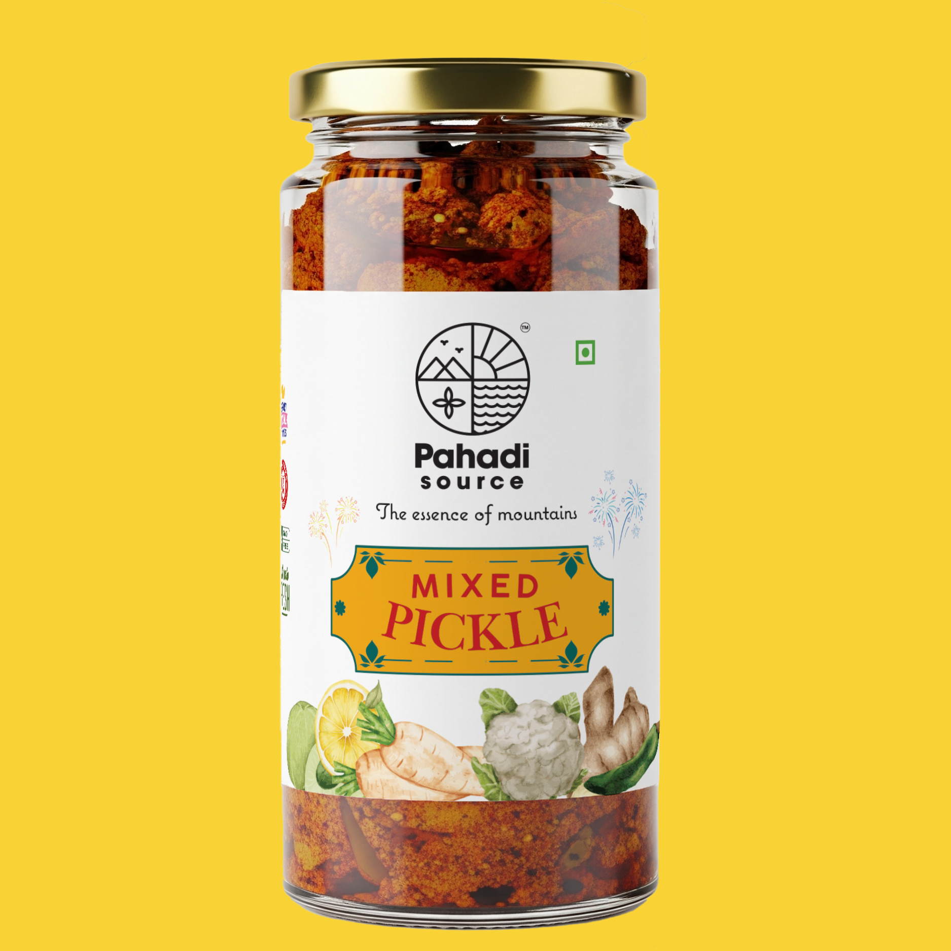Mixed Pickle | Homemade Recipe by  Pahadi Source | 220 gm