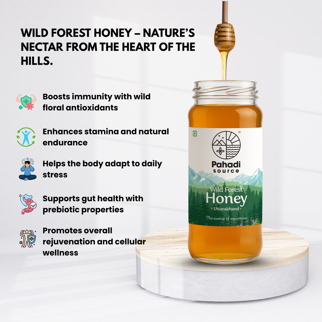Wild Forest Raw Honey | 100% Raw Multi-Origin Himalayan Honey – Pahadi Source