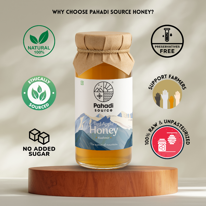 Red Apple Honey | 100% Raw Multi-Origin Himalayan Honey – Pahadi Source