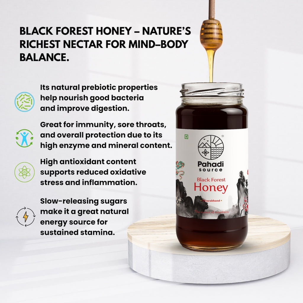 Black Forest Raw Honey | 100% Raw Multi-Origin Himalayan Honey – Pahadi Source
