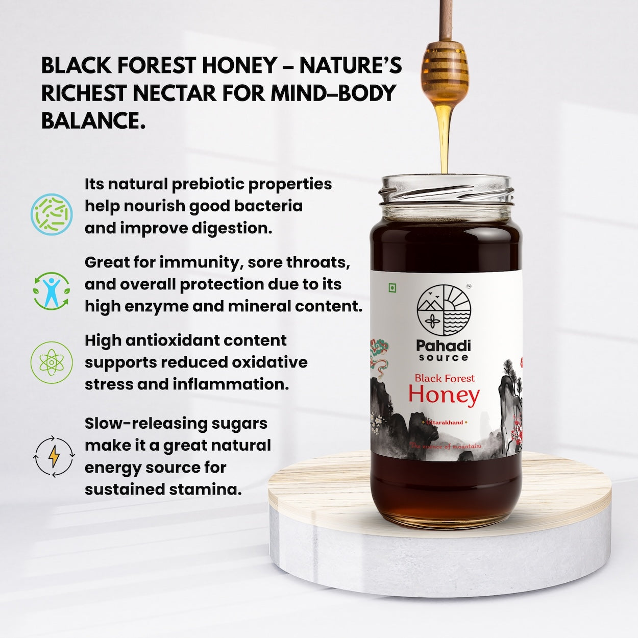 Black Forest Raw Honey | 100% Raw Multi-Origin Himalayan Honey – Pahadi Source
