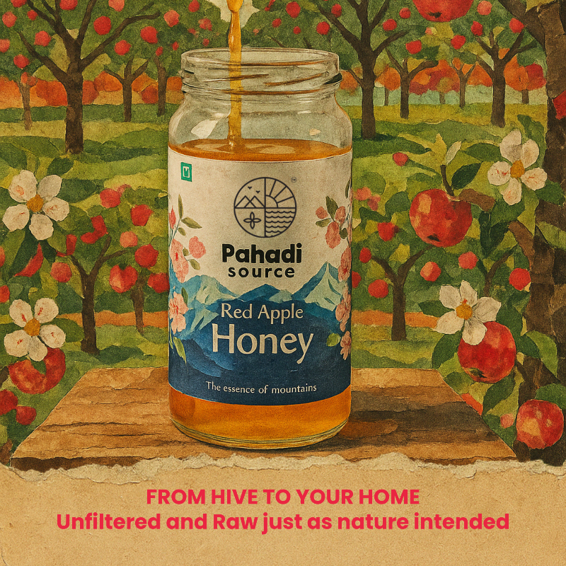Red Apple Honey | 100% Raw Multi-Origin Himalayan Honey – Pahadi Source
