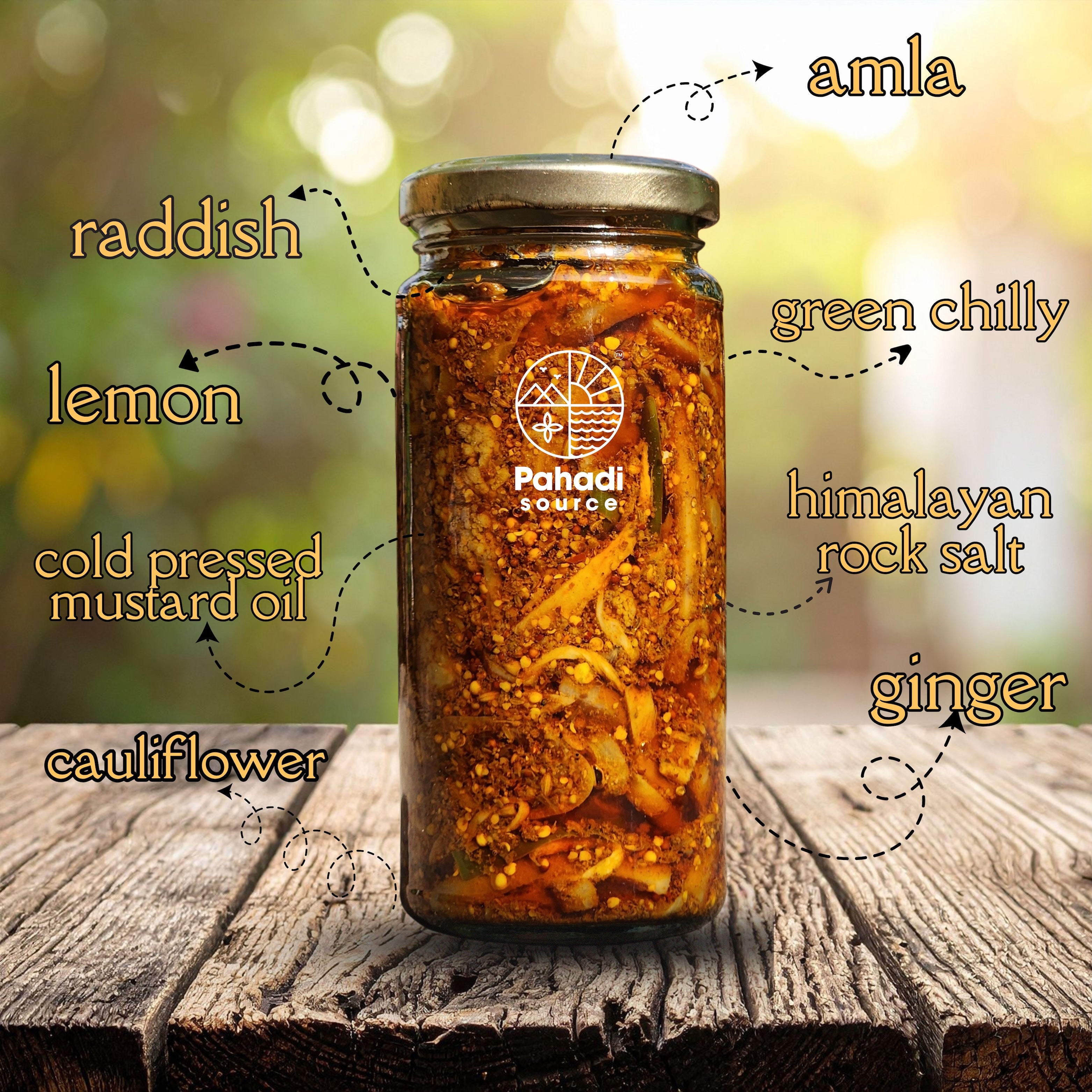 Mixed Pickle | Homemade Recipe by  Pahadi Source | 220 gm