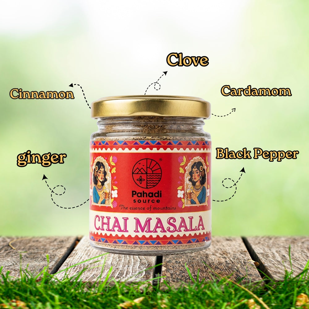 Pahadi Source Chai Masala texture — aromatic Himalayan spice blend
