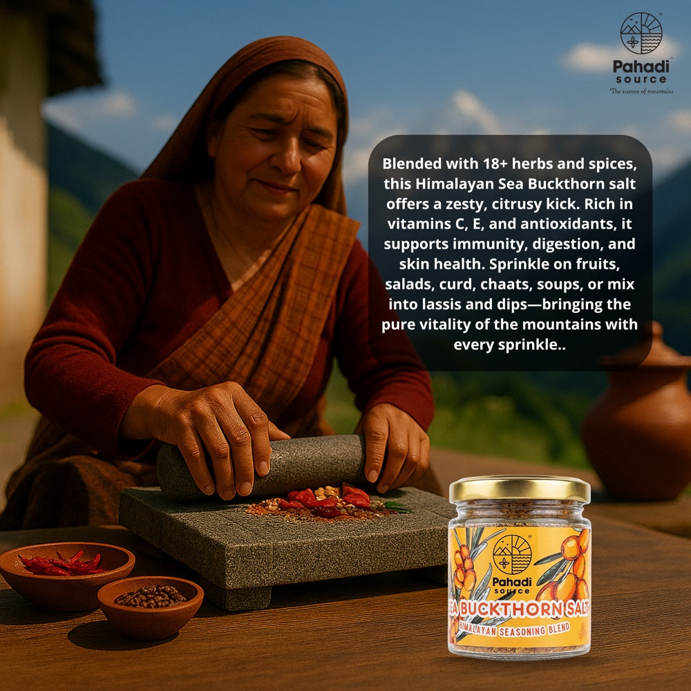 Sea Buckthorn Salt - traditional Himalayan preparation