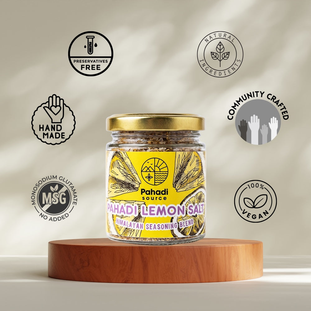 Pahadi Lemon Salt ingredients and texture