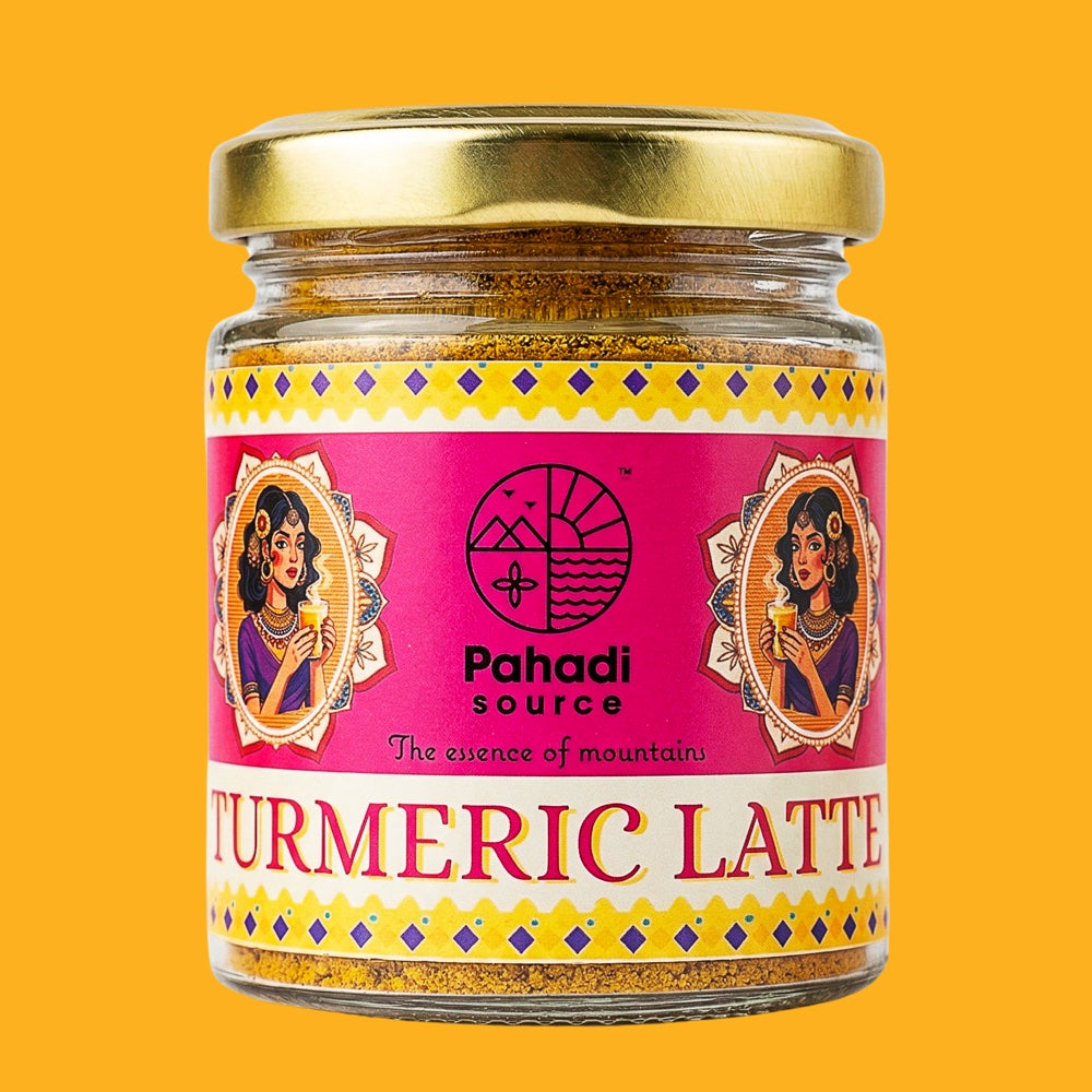 Pahadi Source Turmeric Latte Mix — 50g Himalayan golden milk powder
