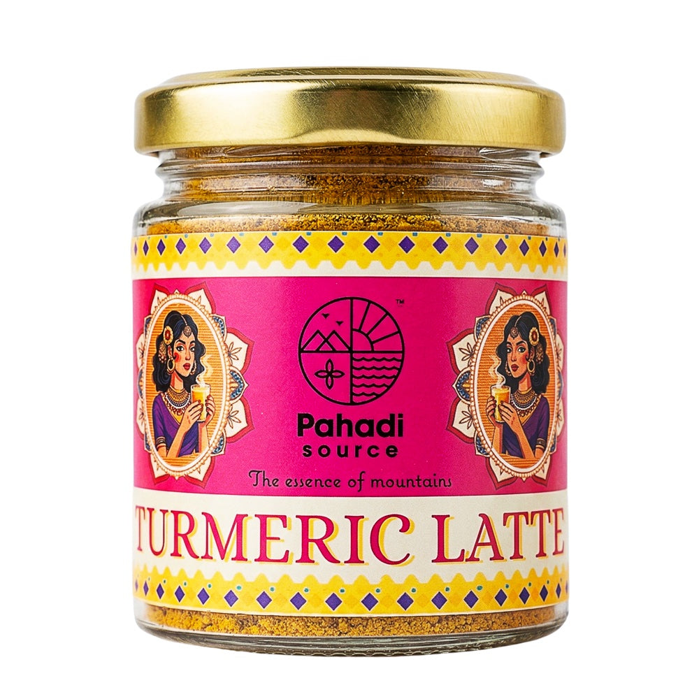Turmeric Latte lifestyle — golden milk made with Himalayan turmeric